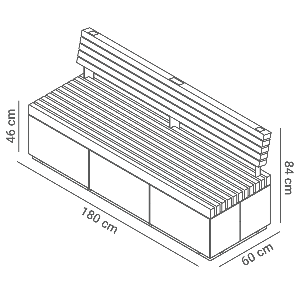 Quadro bench 02.076 | dimensiuni