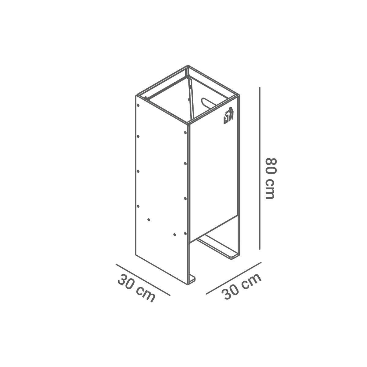 Coș de gunoi 03.060 dimensiuni