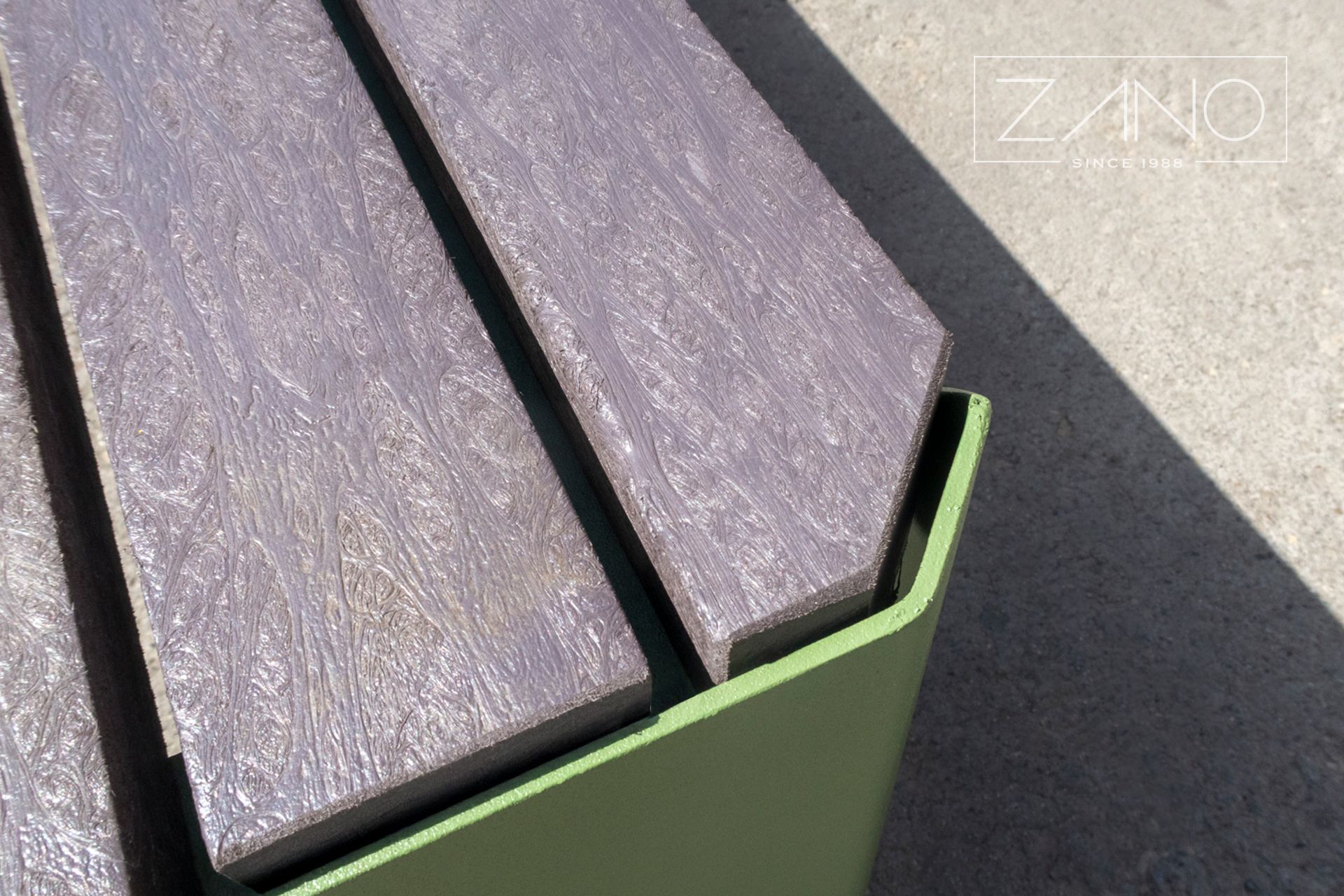 Bancă Stilo - materiale de imitație a lemnului - ecoplank