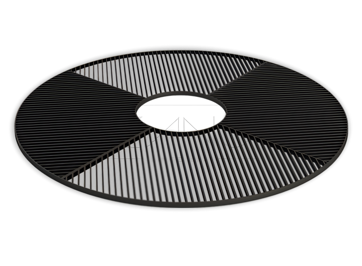 Grilaj din oțel pentru copaci