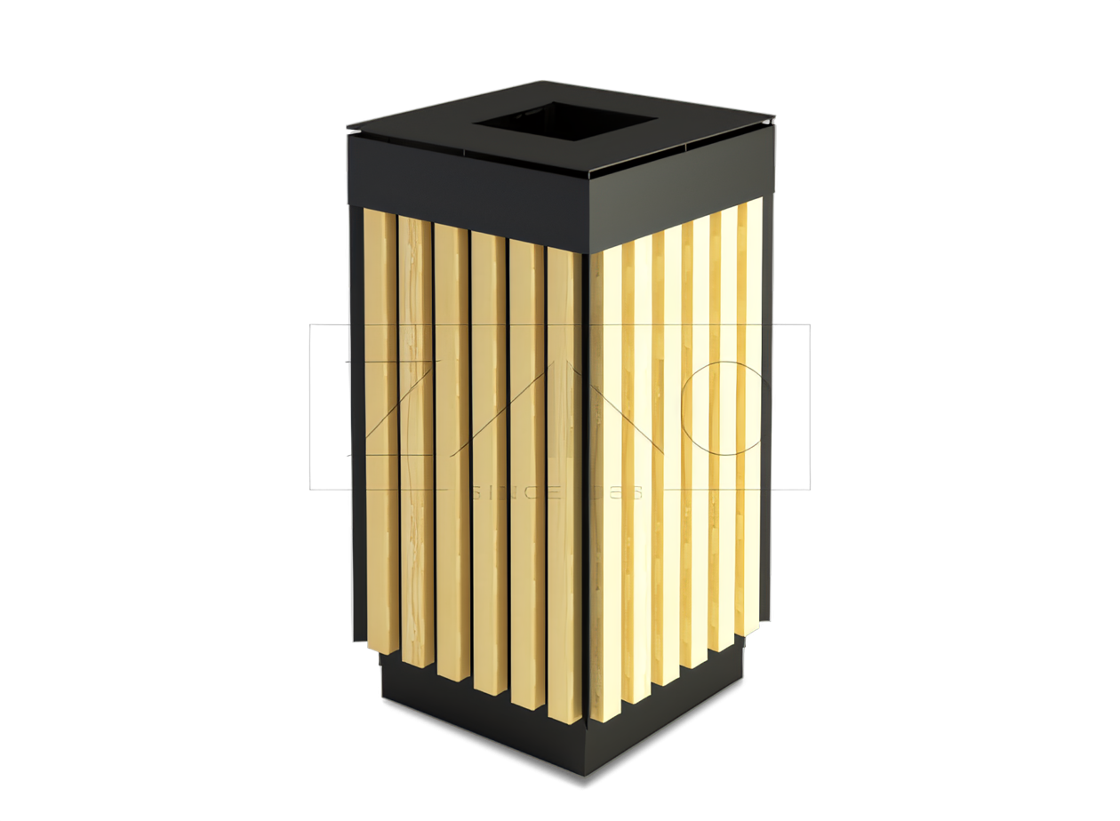 Coș Argo din oțel negru