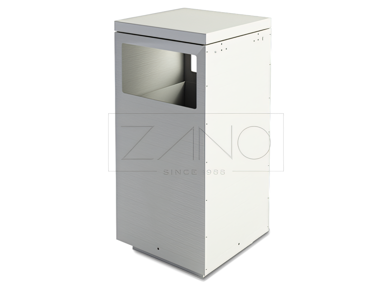 Coș de gunoi din oțel Mimesis &icirc;ncorporat, cu un design contemporan