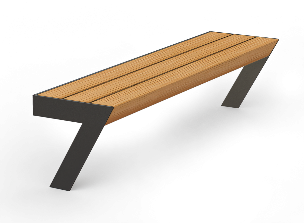 Bănci metalice moderne pentru betonări