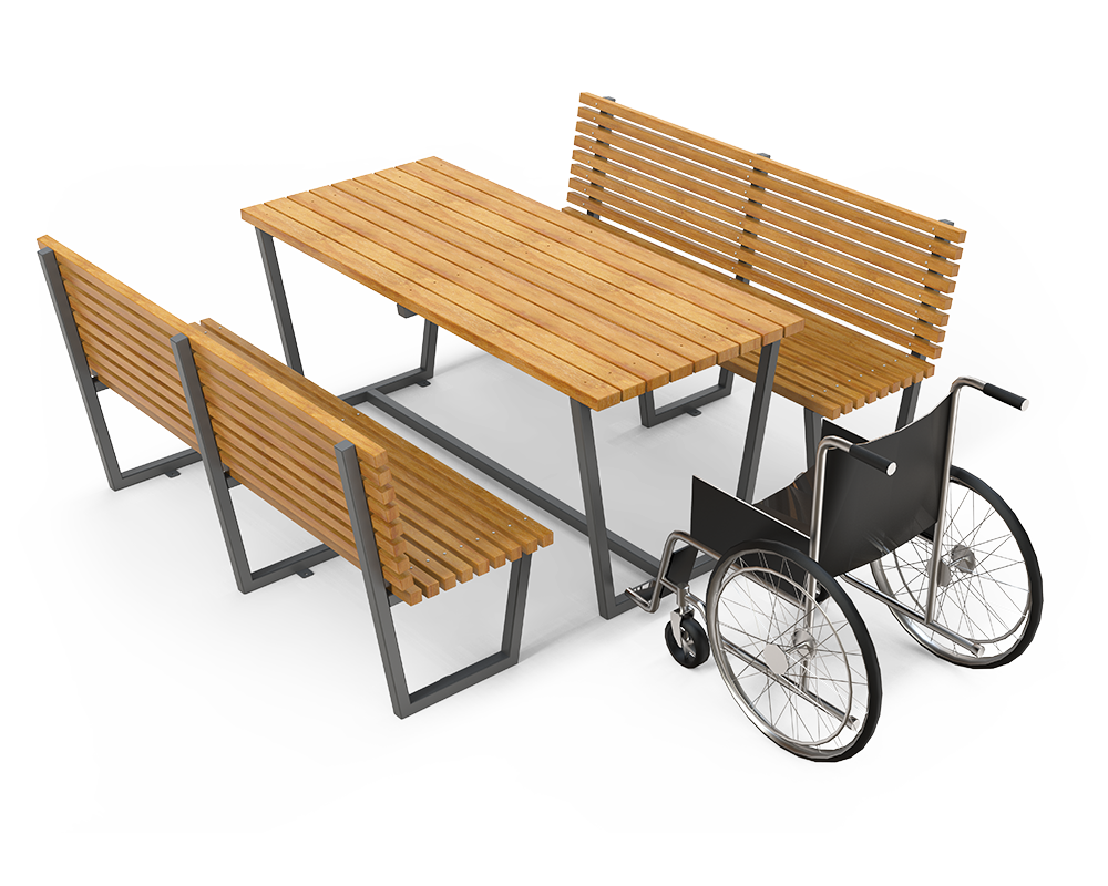 Set Bergen Masă plus două bănci